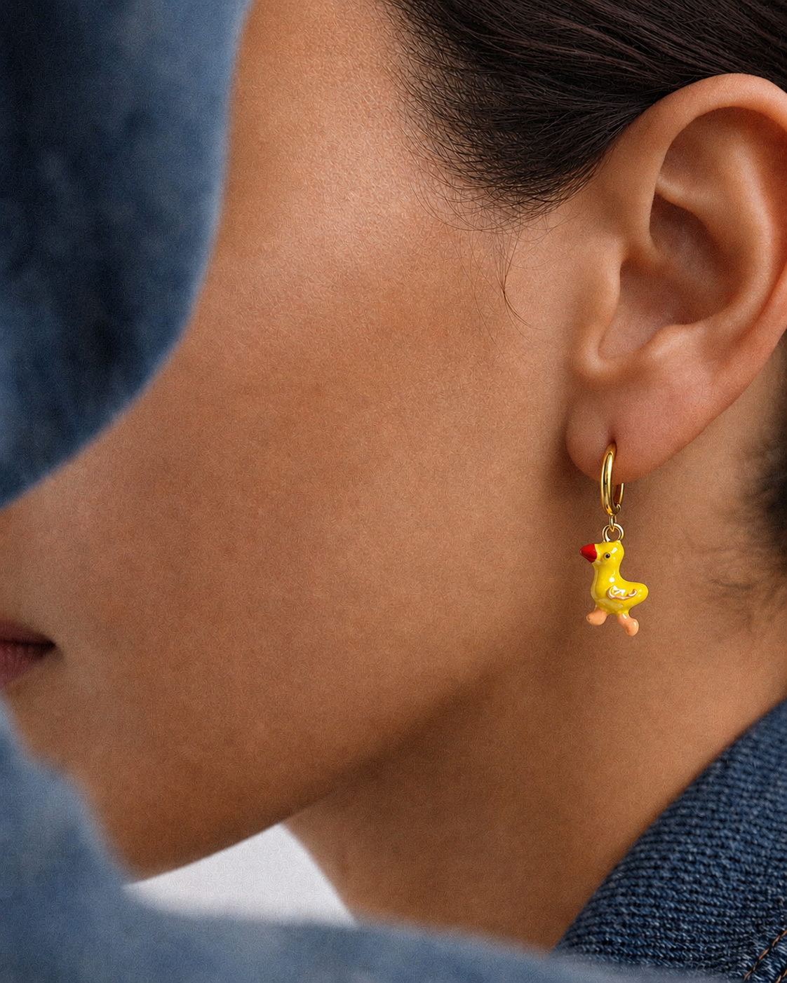 duckling earrings