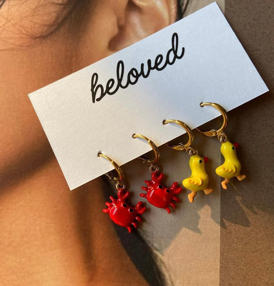 Mr. Crabs Earrings