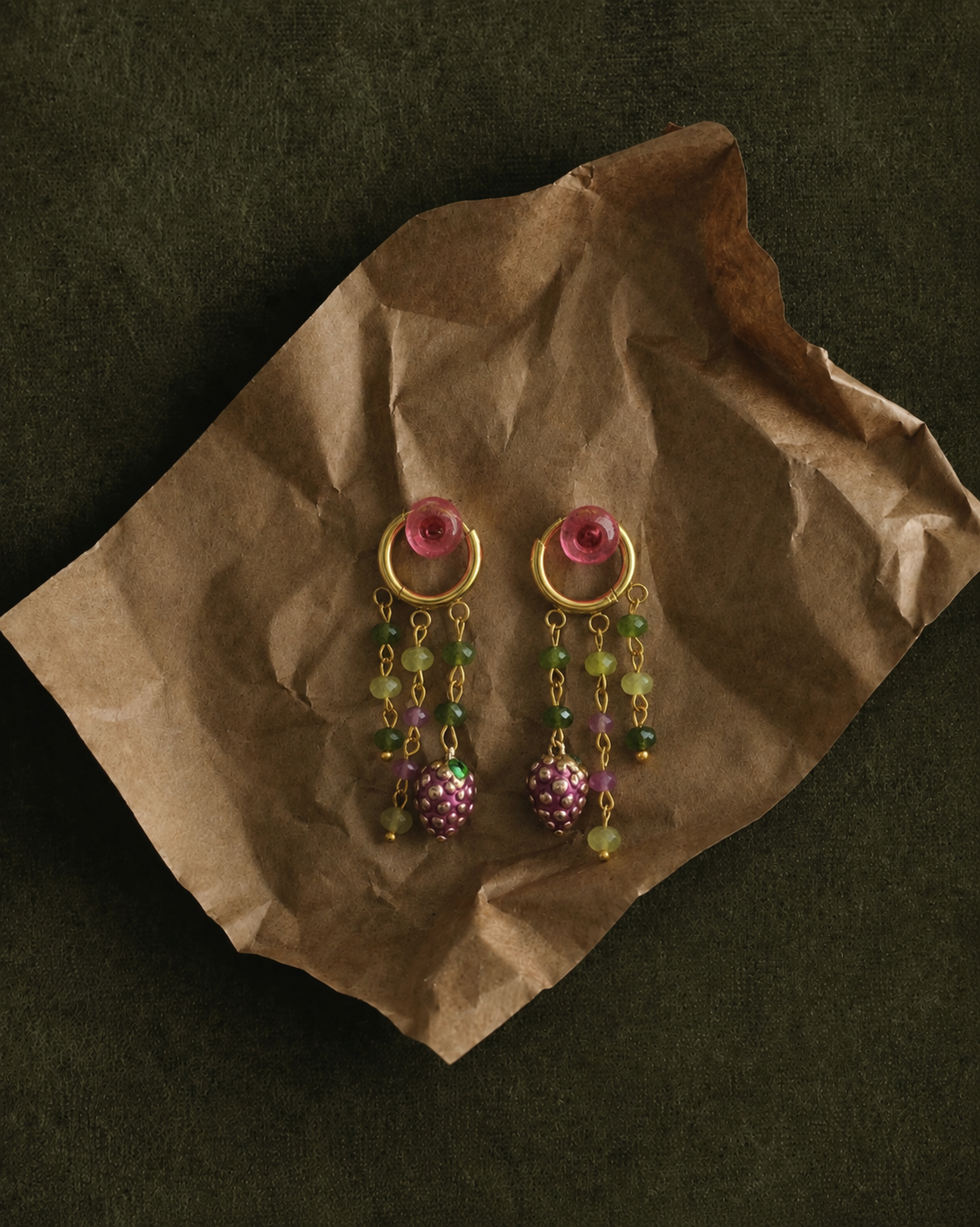 jamun pie earrings